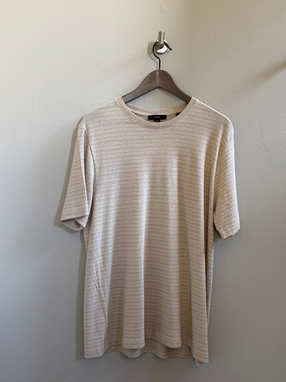 Vince Striped Cotton T-Shirt